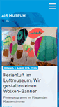 Mobile Screenshot of luftmuseum.de